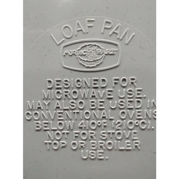 Nordic Ware Loaf Pan Microwave And Conventional Oven Made in USA Gray Baking VTG - Picture 4 of 6